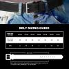 imageWrangler Mens Leather Belt Country Casual Every Day Belt for JeansBlack