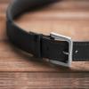 imageWrangler Mens Leather Belt Country Casual Every Day Belt for JeansBlack