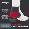 imageWrangler Mens Midweight Outdoor Work Socks Cushioned Arch Support Size 612 Recycled Cotton 3PackWhite RedGrey