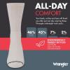 imageWrangler Mens Midweight Outdoor Work Socks Cushioned Arch Support Size 612 Recycled Cotton 3PackWhite RedGrey