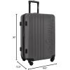imageWrangler Quest Luggage Set Olive Green 3 Piece Set 30quot26quot22quotGranite Gray