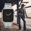 imageWrangler Silver Link Metal Band for Apple Watch Western Style Fits all Apple Watch Series and SizesDesert Jewel