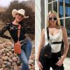 imageWrangler Small Crossbody Sling Bags for Women Fanny Packs Chest Bag for Travel GiftClassicblack