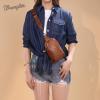 imageWrangler Small Crossbody Sling Bags for Women Fanny Packs Chest Bag for Travel GiftClassiccaramel Brown Distressed