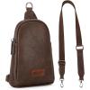 imageWrangler Small Crossbody Sling Bags for Women Fanny Packs Chest Bag for Travel GiftClassiccoffee