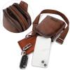 imageWrangler Small Crossbody Sling Bags for Women Fanny Packs Chest Bag for Travel GiftClassicdark Brown Distressed