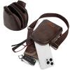 imageWrangler Small Crossbody Sling Bags for Women Fanny Packs Chest Bag for Travel GiftClassicdark Coffee Distressed