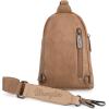 imageWrangler Small Crossbody Sling Bags for Women Fanny Packs Chest Bag for Travel GiftClassicdistressed Khaki