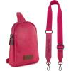 imageWrangler Small Crossbody Sling Bags for Women Fanny Packs Chest Bag for Travel GiftClassichot Pink