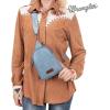 imageWrangler Small Crossbody Sling Bags for Women Fanny Packs Chest Bag for Travel GiftClassicjean
