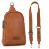 imageWrangler Small Crossbody Sling Bags for Women Fanny Packs Chest Bag for Travel GiftClassiclight Brown