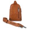 imageWrangler Small Crossbody Sling Bags for Women Fanny Packs Chest Bag for Travel GiftClassiclight Brown