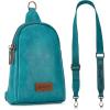 imageWrangler Small Crossbody Sling Bags for Women Fanny Packs Chest Bag for Travel GiftClassicturquoise