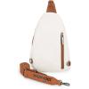 imageWrangler Small Crossbody Sling Bags for Women Fanny Packs Chest Bag for Travel GiftExplorerbeige Brown