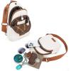 imageWrangler Small Crossbody Sling Bags for Women Fanny Packs Chest Bag for Travel GiftExplorerbeige Brown
