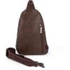 imageWrangler Small Crossbody Sling Bags for Women Fanny Packs Chest Bag for Travel GiftExplorercoffee