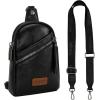 imageWrangler Small Crossbody Sling Bags for Women Fanny Packs Chest Bag for Travel GiftUrbanblack