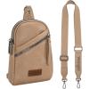 imageWrangler Small Crossbody Sling Bags for Women Fanny Packs Chest Bag for Travel GiftUrbankhaki