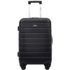 imageWrangler Smart Luggage Set with Cup Holder and USB Port Navy Blue 2 PieceBlack