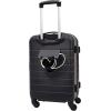 imageWrangler Smart Luggage Set with Cup Holder and USB Port Navy Blue 2 PieceBlack