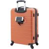 imageWrangler Smart Luggage Set with Cup Holder and USB Port Navy Blue 2 PieceBurnt Orange