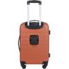 imageWrangler Smart Luggage Set with Cup Holder and USB Port Navy Blue 2 PieceBurnt Orange