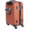 imageWrangler Smart Luggage Set with Cup Holder and USB Port Navy Blue 2 PieceBurnt Orange