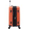 imageWrangler Smart Luggage Set with Cup Holder and USB Port Navy Blue 2 PieceBurnt Orange