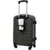 imageWrangler Smart Luggage Set with Cup Holder and USB Port Navy Blue 2 PieceDeep Depths