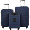 imageWrangler Smart Luggage Set with Cup Holder and USB Port Navy Blue 2 PieceNavy Blue