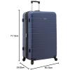 imageWrangler Smart Luggage Set with Cup Holder and USB Port Navy Blue 2 PieceNavy Blue