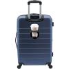 imageWrangler Smart Luggage Set with Cup Holder and USB Port Navy Blue 2 PieceNavy Blue