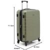 imageWrangler Smart Luggage Set with Cup Holder and USB Port Navy Blue 2 PieceOlive Green