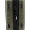 imageWrangler Smart Luggage Set with Cup Holder and USB Port Navy Blue 2 PieceOlive Green