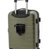 imageWrangler Smart Luggage Set with Cup Holder and USB Port Navy Blue 2 PieceOlive Green
