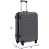 imageWrangler Smart Luggage Set with Cup Holder and USB Port Navy Blue 2 PieceQuiet Shade