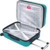 imageWrangler Smart Luggage Set with Cup Holder and USB Port Navy Blue 2 PieceTeal