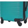 imageWrangler Smart Luggage Set with Cup Holder and USB Port Navy Blue 2 PieceTeal