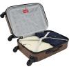 imageWrangler Smart Luggage Set with Cup Holder and USB Port Navy Blue 2 PieceToffee