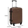 imageWrangler Smart Luggage Set with Cup Holder and USB Port Navy Blue 2 PieceToffee