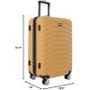 imageWrangler Tahoe 3 Piece Spinner Luggage Set Poseidon BlueAmber Gold