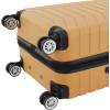 imageWrangler Tahoe 3 Piece Spinner Luggage Set Poseidon BlueAmber Gold