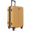 imageWrangler Tahoe 3 Piece Spinner Luggage Set Poseidon BlueAmber Gold