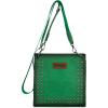 imageWrangler Tote Shoulder Purse for Women Western Solid Vintage Satchel Crossbody BagCjungle Green