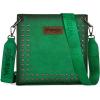 imageWrangler Tote Shoulder Purse for Women Western Solid Vintage Satchel Crossbody BagCjungle Green