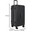 imageWrangler Trunk Spinner Suitcase Set Poseidon Blue 2 Luggage ampamp 2 Packing CubesBlack