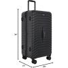 imageWrangler Trunk Spinner Suitcase Set Poseidon Blue 2 Luggage ampamp 2 Packing CubesBlack