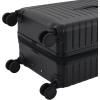 imageWrangler Trunk Spinner Suitcase Set Poseidon Blue 2 Luggage ampamp 2 Packing CubesBlack