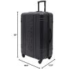 imageWrangler Venture Luggage and Travel Set Black 7Piece SetBlack