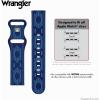 imageWrangler quotAztec Trailquot Silicone Band for Apple Watch Western Aztec Pattern Fits all Apple Watch Series and SizesBlue